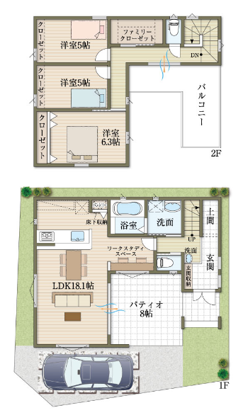 分譲住宅の間取り例：最終プラン