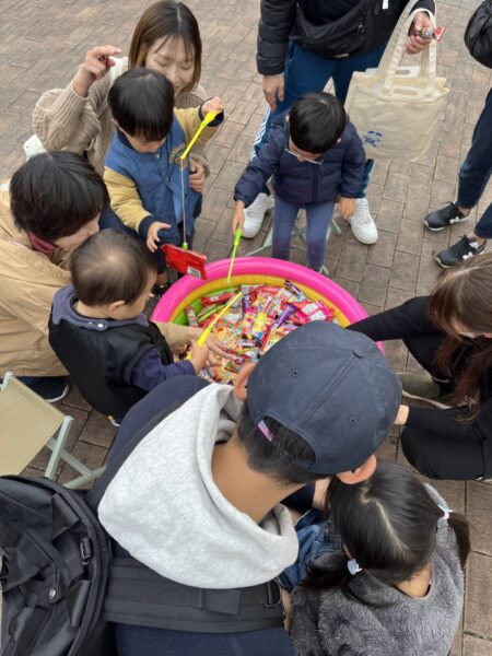 お菓子釣り