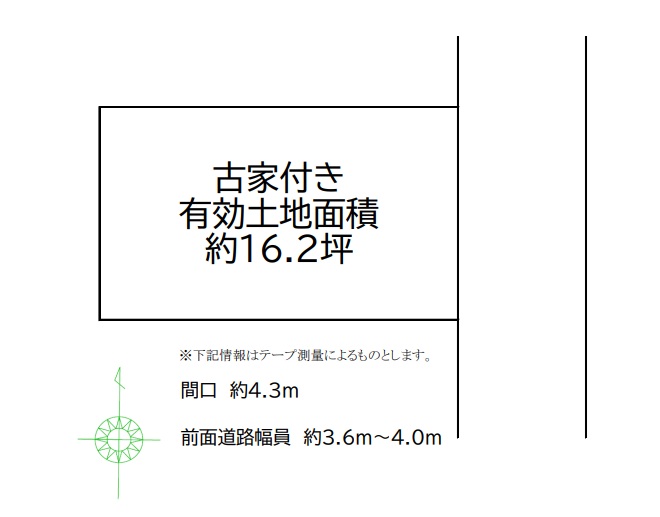 現在の販売中の不動産：☆建築条件なし☆　花園西町2丁目　750万円