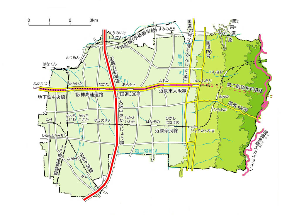 東大阪の地理的特徴 暮らしやすさに注目です 東大阪の新築一戸建てなら城戸産業